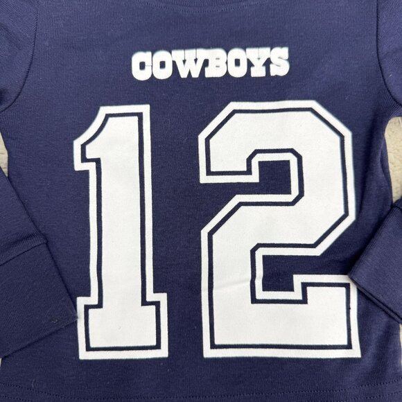 Dallas Cowboys Authentic Toddler Boy Football Sleepwear 2pc Set, Size 24 M NWT - Picture 3 of 12
